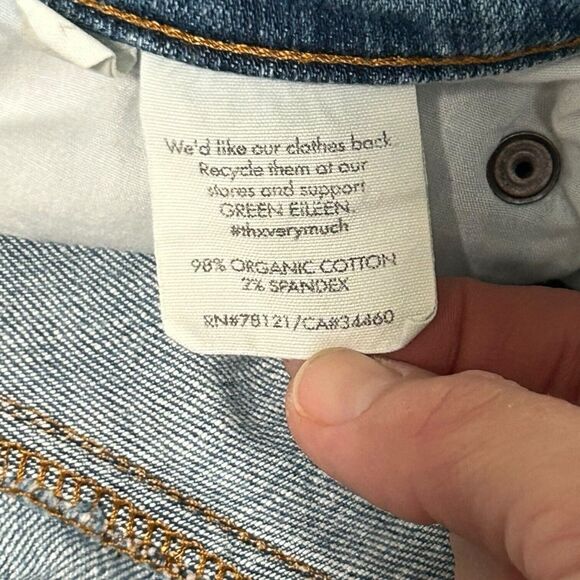 Eileen Fisher Jeans Womens Size 2 Blue Straight Leg Stretch Medium Wash Denim - Picture 10 of 16